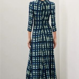Proenza Schouler blue tie dye maxi dress Size S